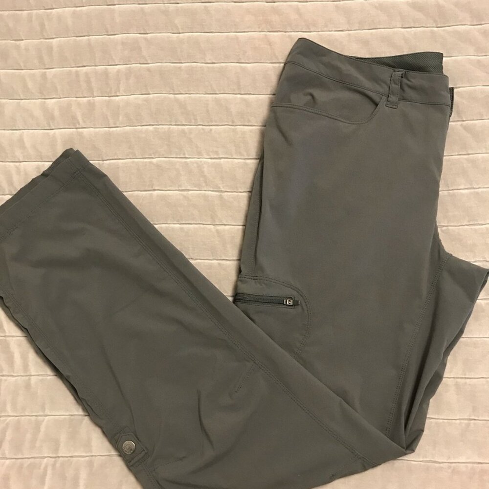 Patagonia Women’s Pants Hiking Drawstring Size 12 Straight Outdoor Gray